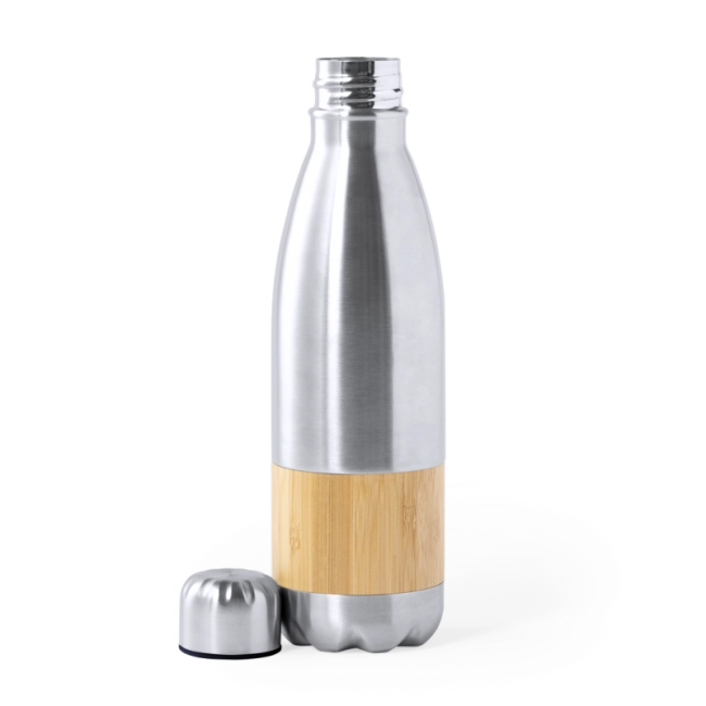 Bouteille publicitaire acier et bambou Guiver 750 ml