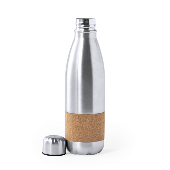 Bouteille acier et liège publicitaire Sereok 750 ml 
