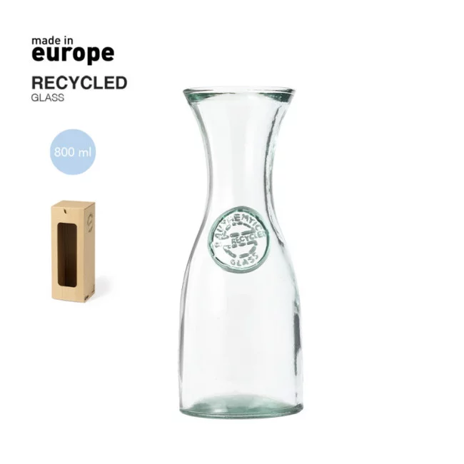 Carafe en verre recyclé publicitaire Zaslet 800 ml 