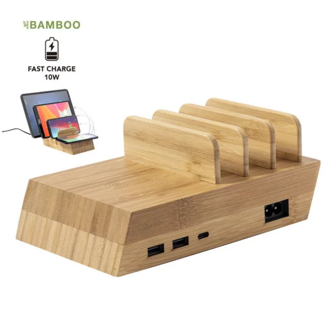 Hub de changement en bambou Lupint 