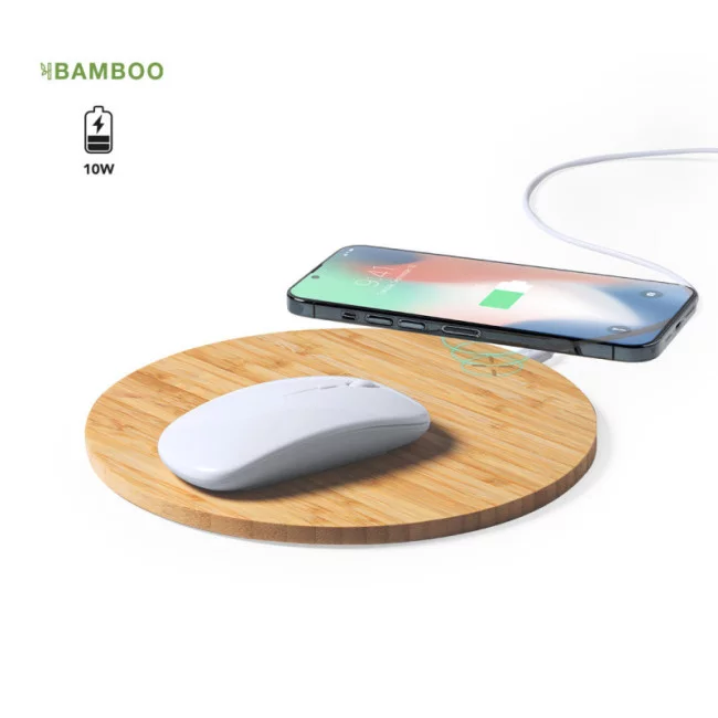 Tapis de souris induction bambou Bistol