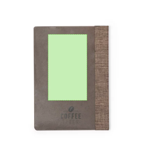 Carnet publicitaire en fibre de café Lando 