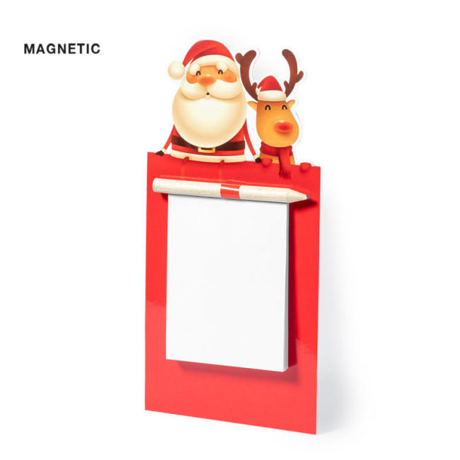 Magnet avec bloc-notes de Noël Larry