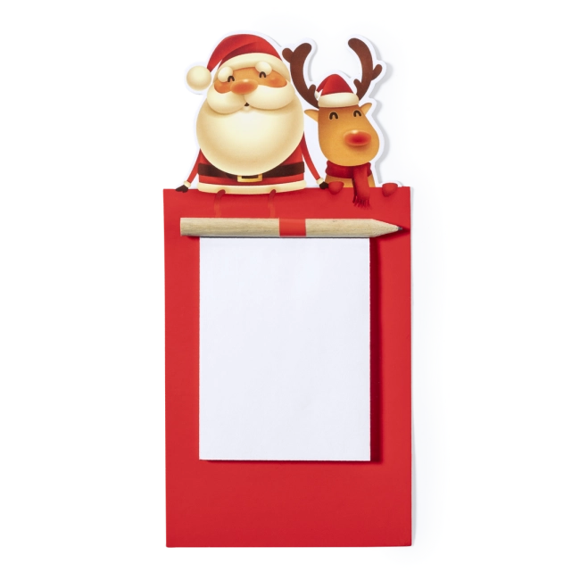 Magnet avec bloc-notes de Noël Larry