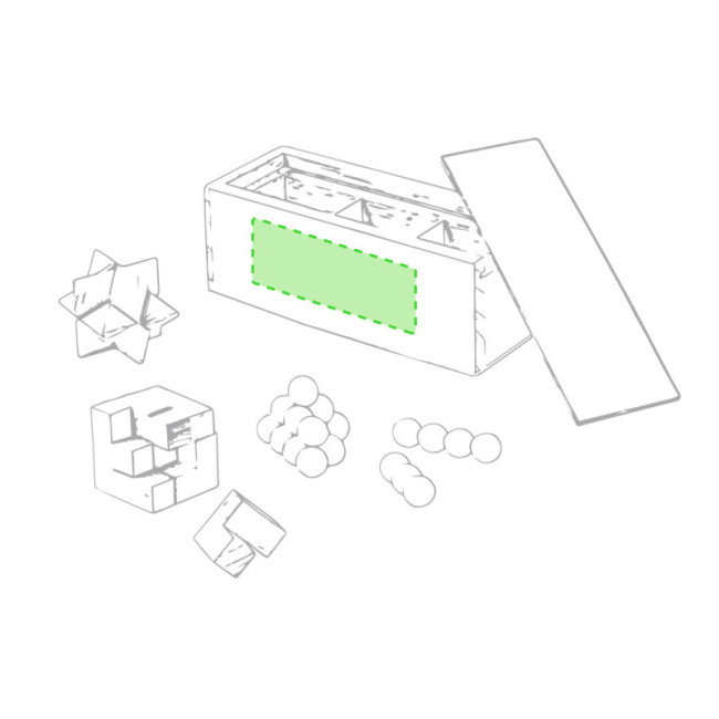 Set jeux en bois publicitaire Genium 