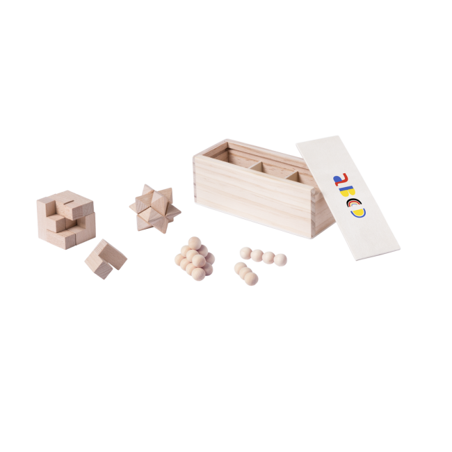 Set jeux en bois publicitaire Genium 