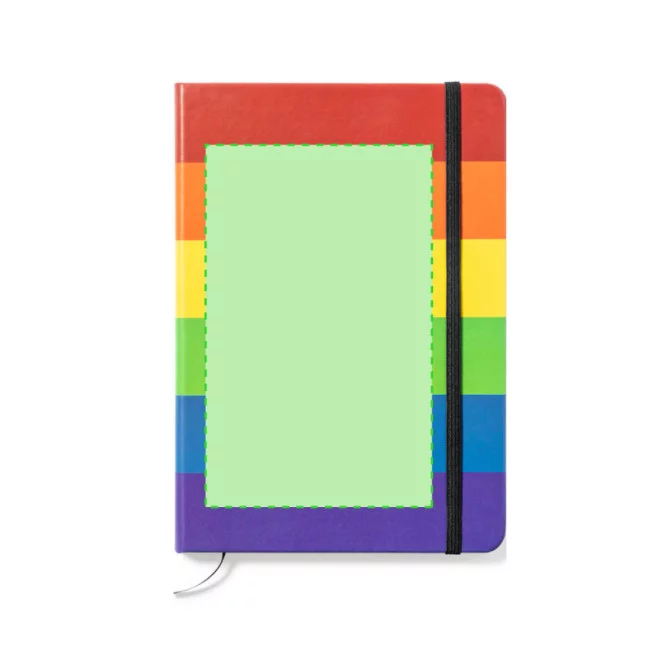 Carnet A5 publicitaire rainbow 