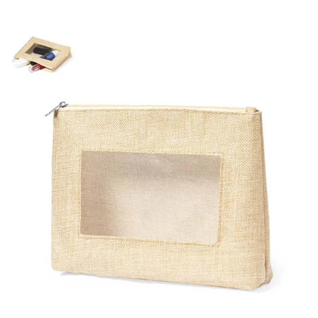 Trousse de toilette en jute Flumit