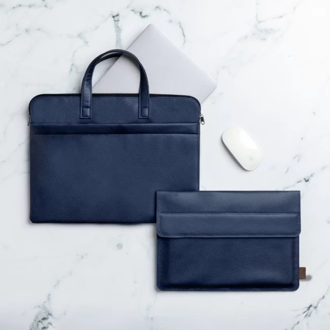 Housse ordinateur cuir recyclé Kroll