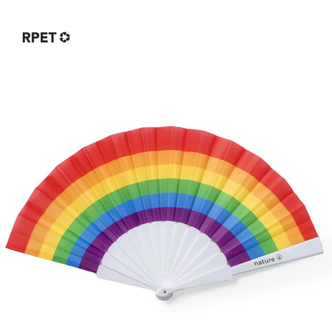 Eventail publicitaire rupaul rainbow 