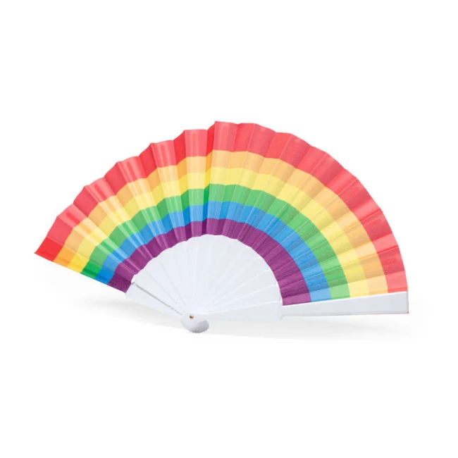 Eventail publicitaire rupaul rainbow 