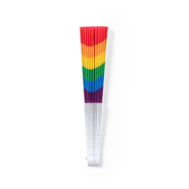 Eventail publicitaire rupaul rainbow 