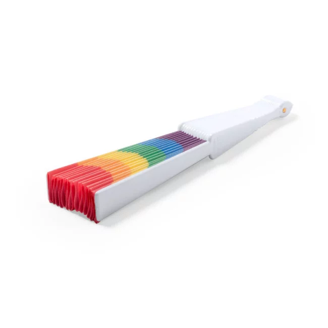 Eventail publicitaire rupaul rainbow 