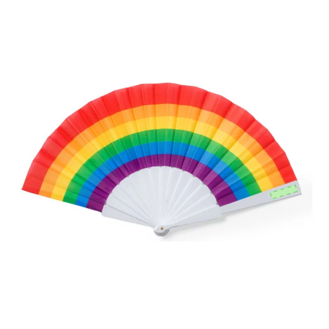 Eventail publicitaire rupaul rainbow 