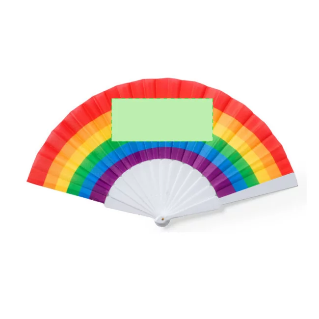 Eventail publicitaire rupaul rainbow 