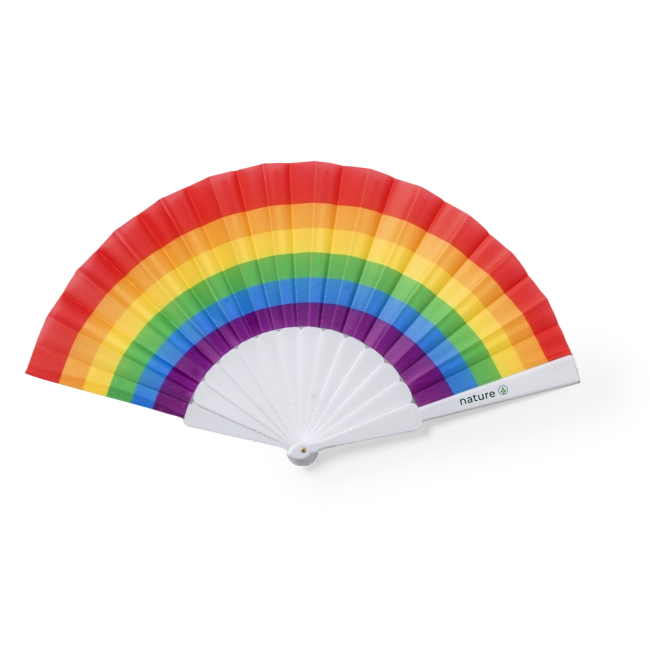 Eventail publicitaire rupaul rainbow 