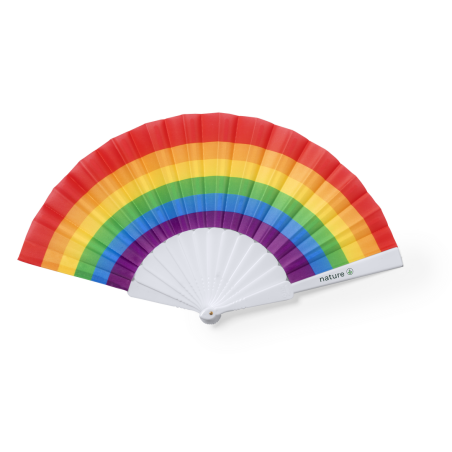 Eventail publicitaire rupaul rainbow 