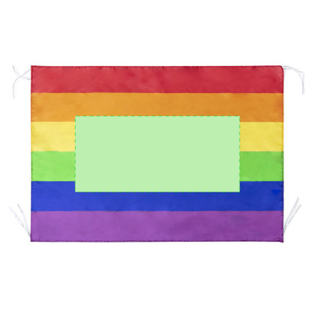 Drapeau publicitaire rainbow 