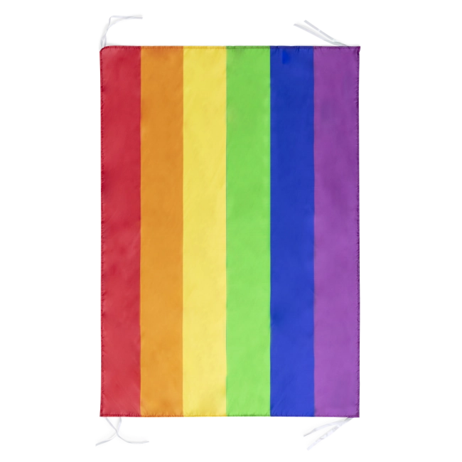 Drapeau publicitaire rainbow 