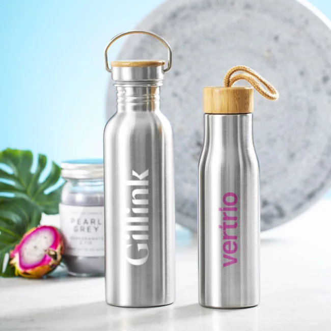 Bouteille publicitaire en acier Dropun 600 ml 