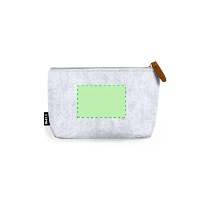 Trousse publicitaire en feutre RPET Bricex 