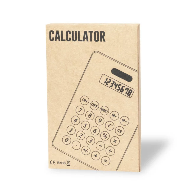 Calculette en carton recyclé Vulcano 