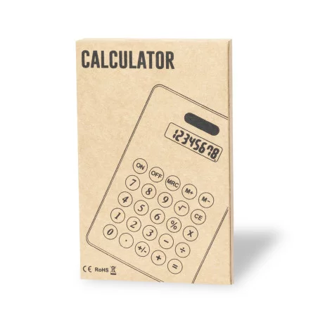Calculette en carton recyclé Vulcano 
