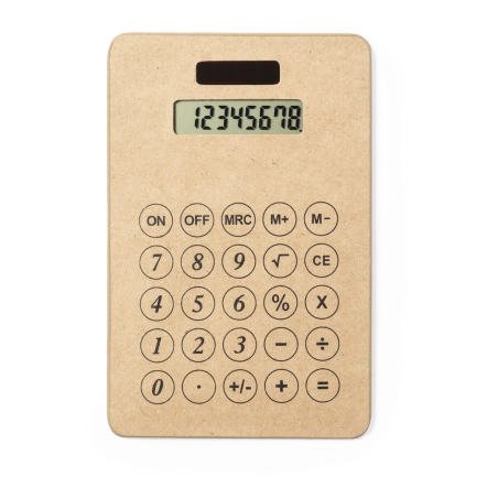 Calculette en carton recyclé Vulcano 