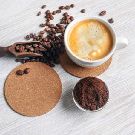 Lot de sous-verres en liège Yagger 