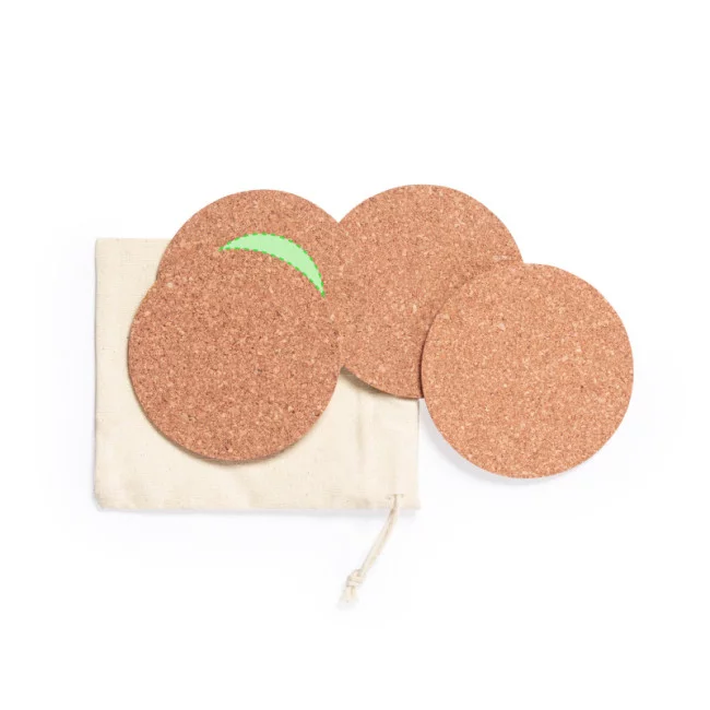 Lot de sous-verres en liège Yagger 