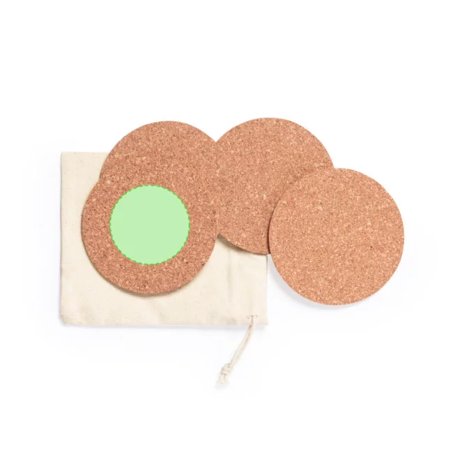 Lot de sous-verres en liège Yagger 