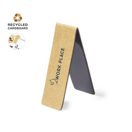 Marque-page magnétique en carton recyclé 