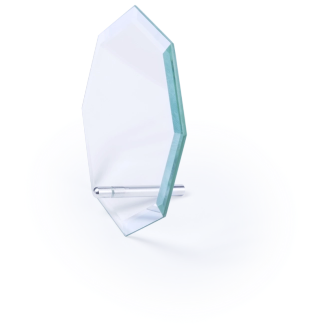 Trophée en verre personnalisable Nelum 