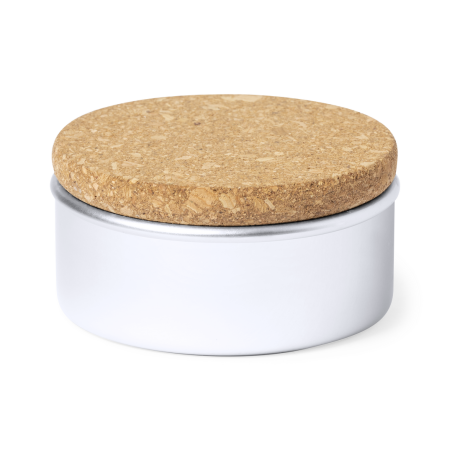 Bougie publicitaire avec couvercle en liège Suyen 