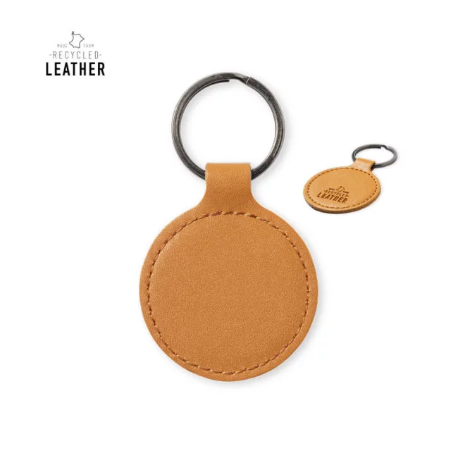 Porte-clés publicitaire en cuir Dontex 
