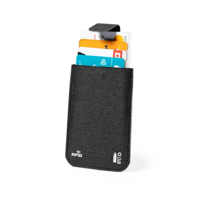 Porte-cartes publicitaire en RPET anti-RFID Guarex 