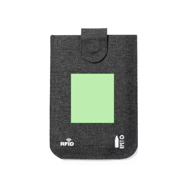 Porte-cartes publicitaire en RPET anti-RFID Guarex 