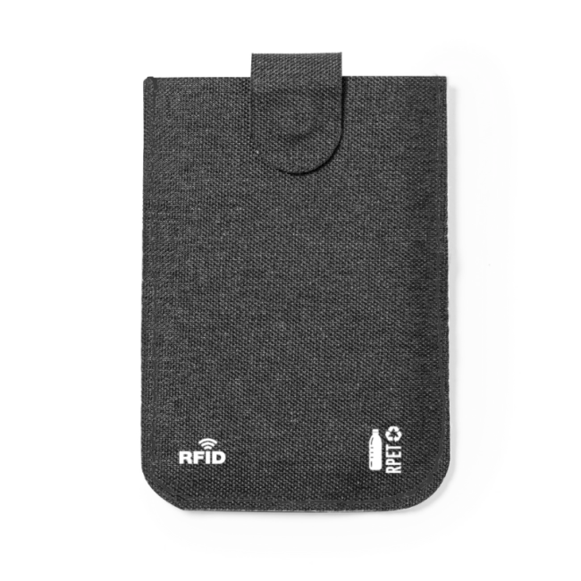 Porte-cartes publicitaire en RPET anti-RFID Guarex 