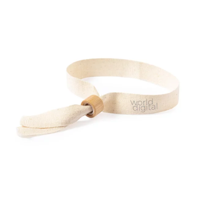 Bracelet publicitaire coton et bambou Bosgo