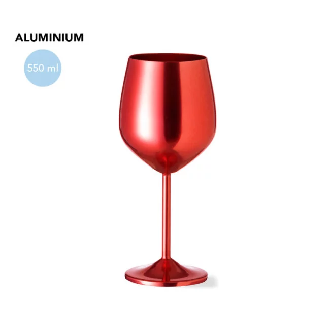 Verre à vin personnalisé en inox Arlene
