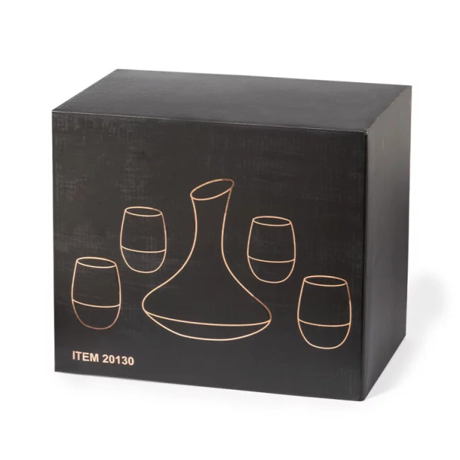 Set publicitaire en verre Prescot 