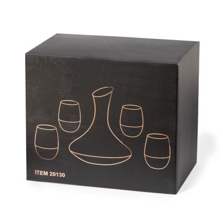 Set publicitaire en verre Prescot 