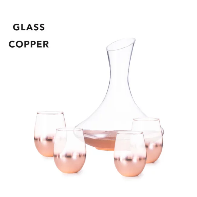 Set publicitaire en verre Prescot 