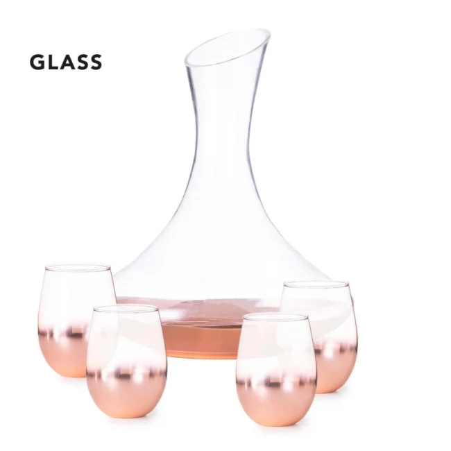 Set publicitaire en verre Prescot 