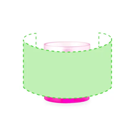 Mug en verre personnalisé Osaka 350 ml 