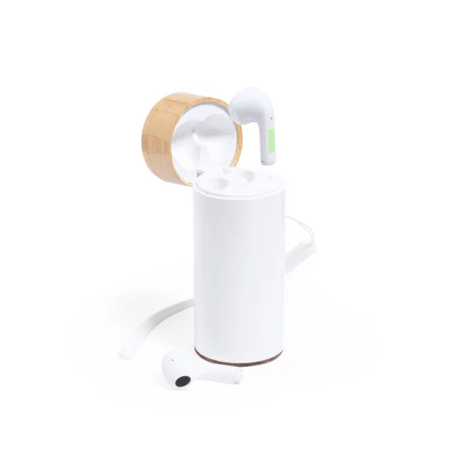 Écouteurs publicitaire Power Bank Lac 
