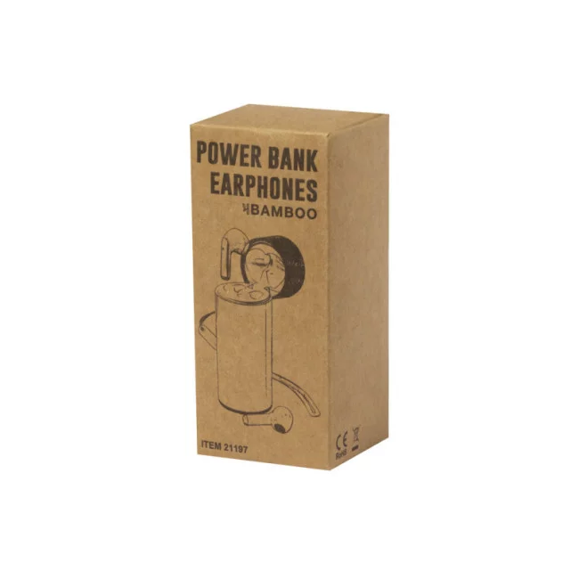 Écouteurs publicitaire Power Bank Lac 