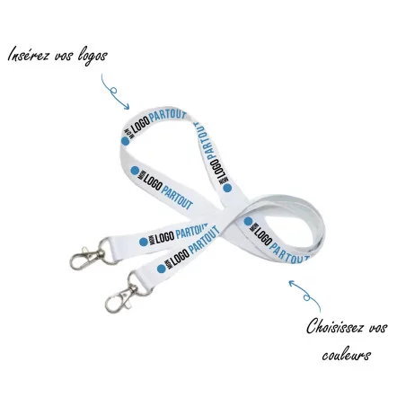 Tour de cou publicitaire double sublim 