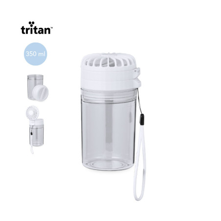 Gourde ventilateur publicitaire Zexen 350 ml 