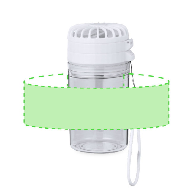 Gourde ventilateur publicitaire Zexen 350 ml 